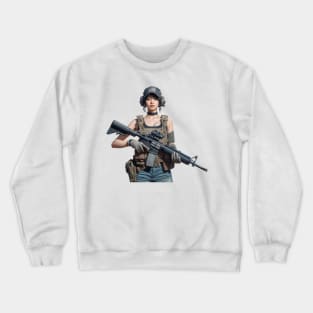 Tactical Girl Crewneck Sweatshirt